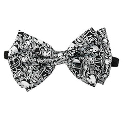 Halloween Skeleton Skull Matching Set Suspender and Bow Tie