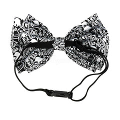 Halloween Skeleton Skull Matching Set Suspender and Bow Tie