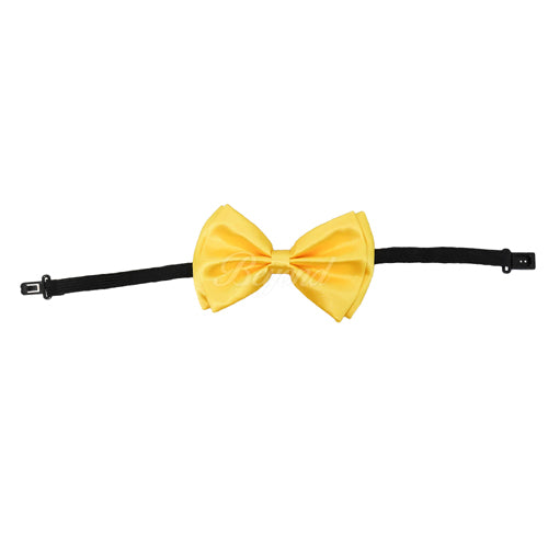 Neon Yellow Matching Set Suspender and Bow Tie