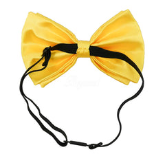 Neon Yellow Matching Set Suspender and Bow Tie