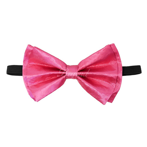 Neon Pink Matching Set Suspender and Bow Tie