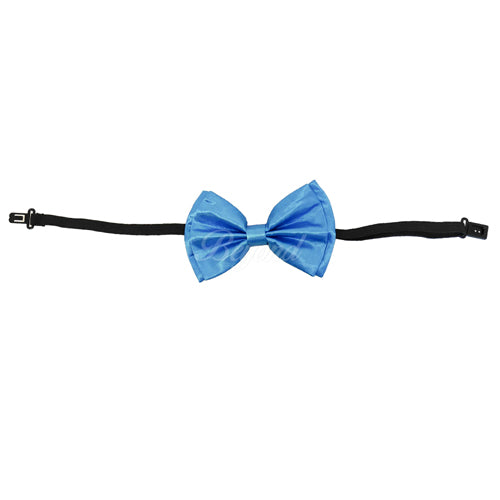 Neon Blue Matching Set Suspender and Bow Tie