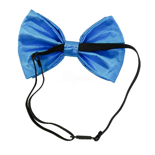 Neon Blue Matching Set Suspender and Bow Tie