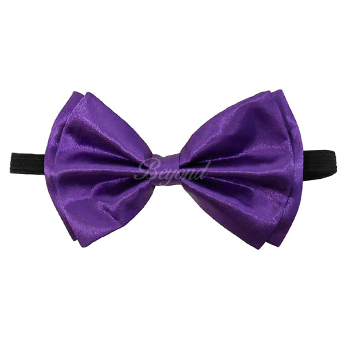 Neon Purple Matching Set Suspender and Bow Tie