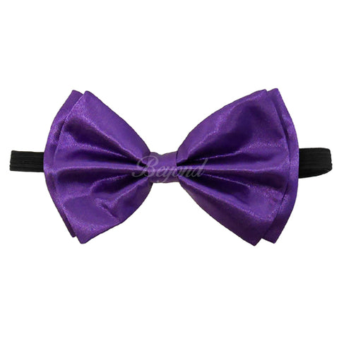 Neon Purple Matching Set Suspender and Bow Tie