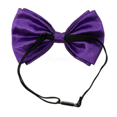 Neon Purple Matching Set Suspender and Bow Tie