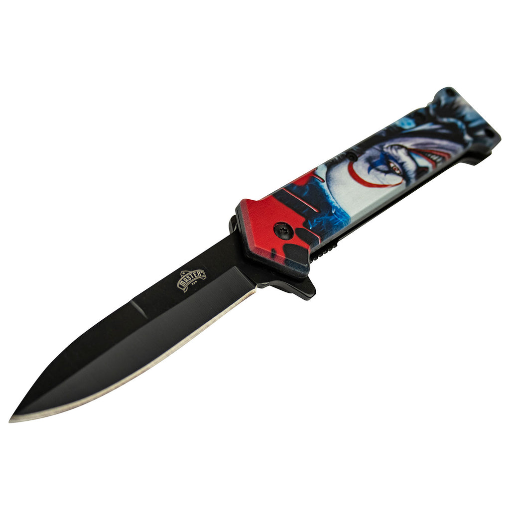 8.5 Purple Spider Tactical Spring Assisted Open Blade Folding 