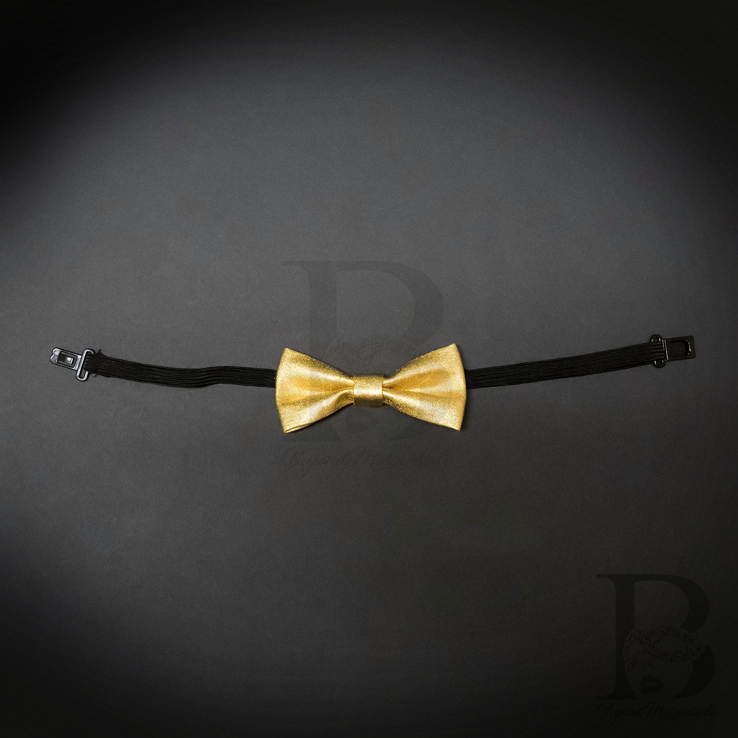 Kids Toddler Soft Metallic Gold Matching Set Suspender and Bow Tie