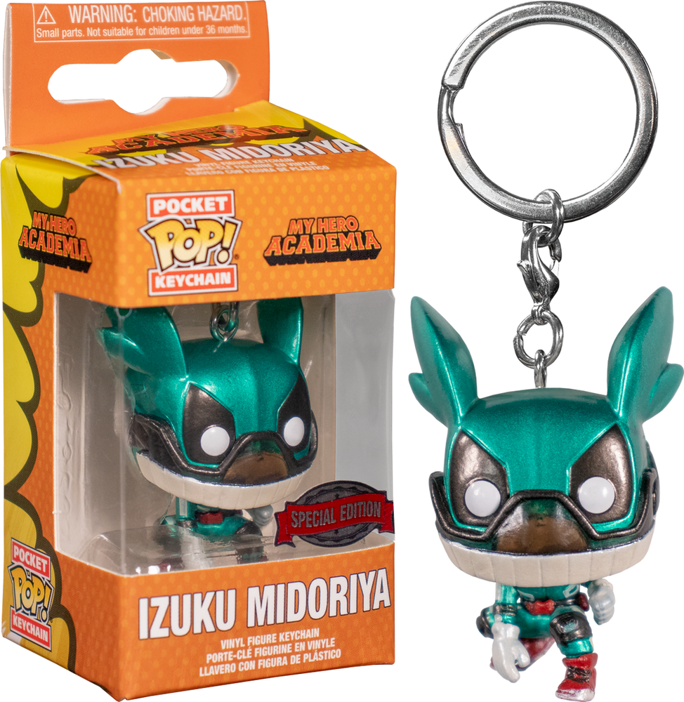 Pocket POP! Keychain: My Hero Academia - Izuku Midoriya Vinyl Figure Keychain Metallic