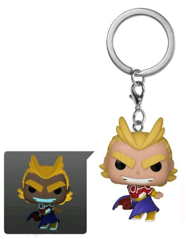 Pockeet POP! Keychain: My Hero Academia - All Might Vinyl Figure Keychain GLOW IN THE DARK
