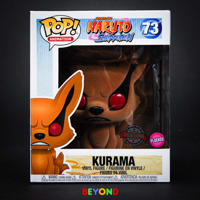 Funko Pop! Animation: Naruto Shippuden Kurama (Flocked) 6" Vinyl Figure #73