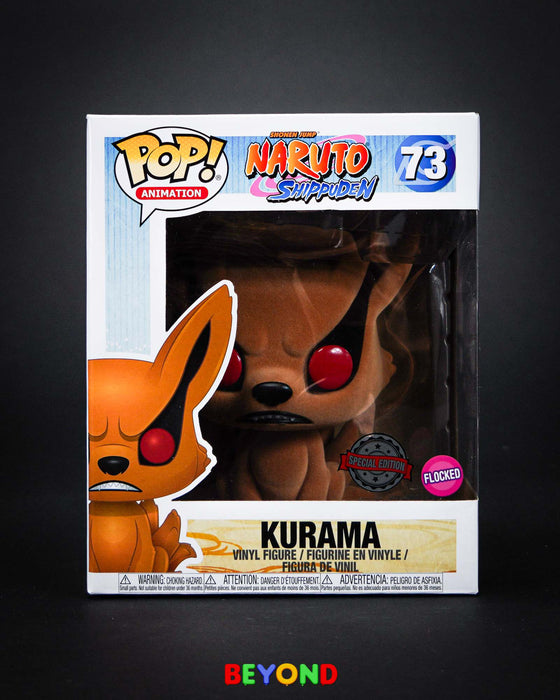 Funko Pop! Animation: Naruto Shippuden Kurama (Flocked) 6" Vinyl Figure #73
