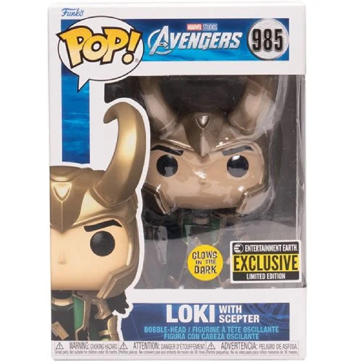 FUNKO POP! Avengers Loki with Scepter Pop! Vinyl Figure - Entertainment Earth Exclusive