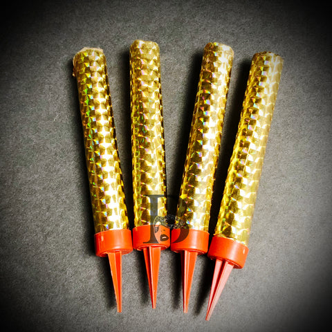 Birthday Candles Party Wedding Sparklers Gold Candles 7"