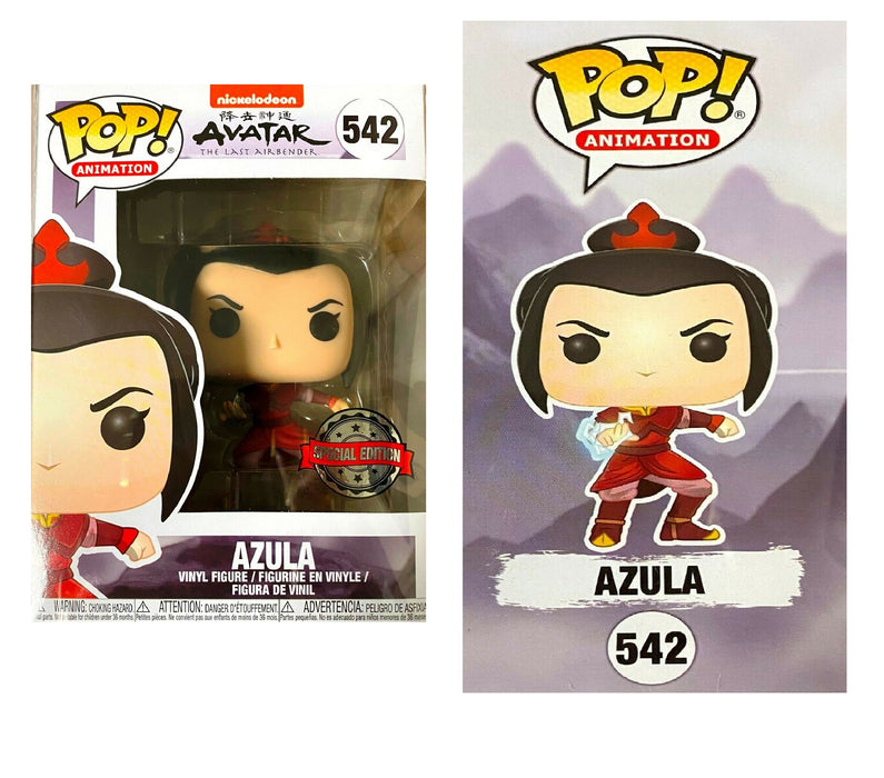 Funko POP Animation: Avatar The Last Airbender : AZULA #542 Vinyl Figure Special Edition Sticker