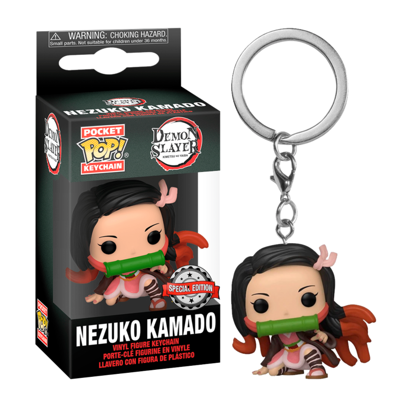 Pocket POP! Keychain: DEMON SLAYER NEZUKO KAMADO Vinyl Figure Keychain