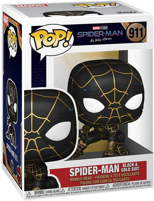 Funko Pop! Marvel: Spider-Man: No Way Home - Spider-Man in Black and Gold Suit #911 Vinyl Figure