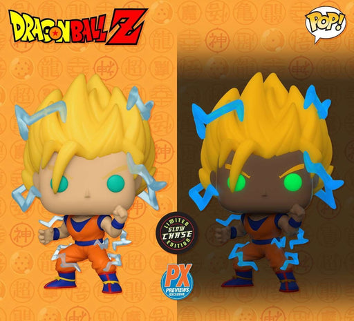 Funko Pop! Dragon Ball Z: Super Saiyan 2 - Goku Exclusive Pop Common + Chase Set