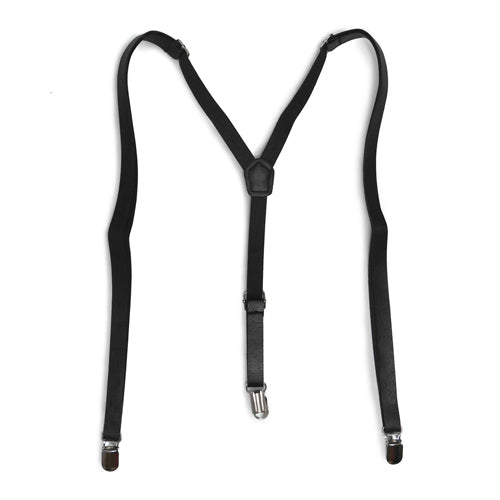 Black Skinny Leather Suspender