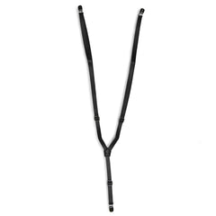 Black Skinny Leather Suspender