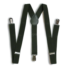 Olive Hunter Green Matching Set Suspender and Bow Tie