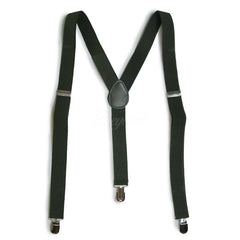 Olive Hunter Green Matching Set Suspender and Bow Tie