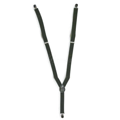 Olive Hunter Green Matching Set Suspender and Bow Tie