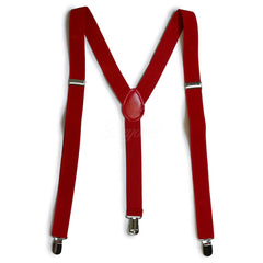 Red Matching Set Suspender and Bow Tie