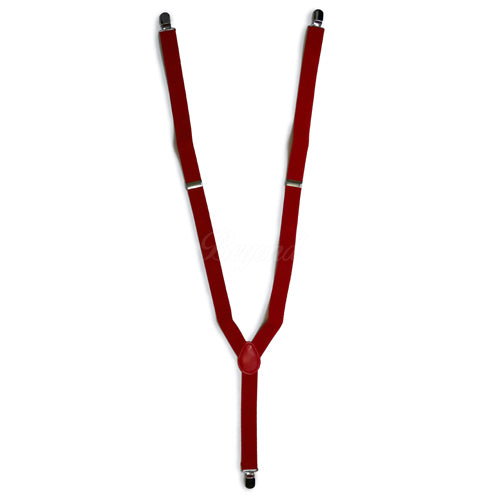 Red Matching Set Suspender and Bow Tie