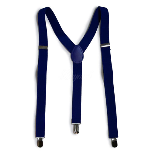 Royal Blue Matching Set Suspender and Bow Tie