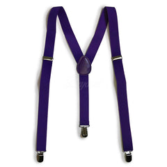 Royal Purple Matching Set Suspender and Bow Tie