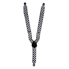 Kids Toddler Checker Matching Set Suspender and Bow Tie
