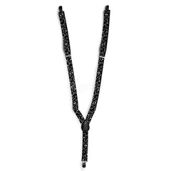 Music Notes Matching Set Suspender and Bow Tie