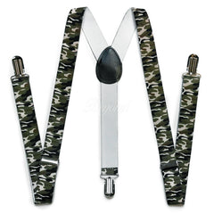 Camo Matching Set Suspender and Bow Tie