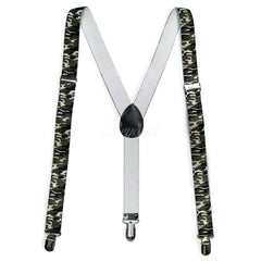Camo Matching Set Suspender and Bow Tie