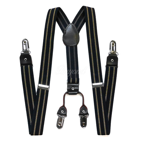 Navy/Brown Suspender