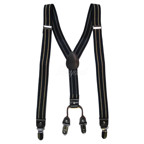 Navy/Brown Suspender