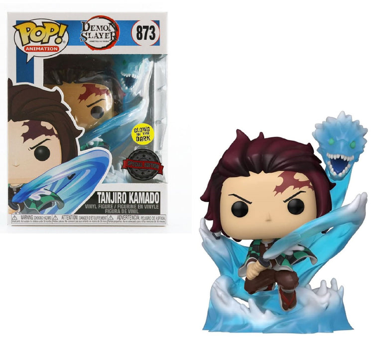 FUNKO POP! Animation: Demon Slayer - Tanjiro with Dragon (Exclusive) (Glow in The Dark)