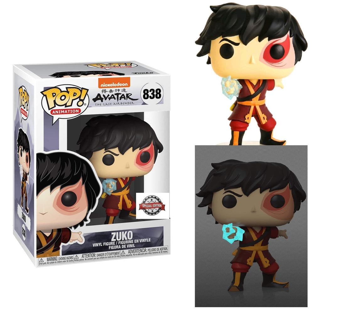 FUNKO POP! AVATAR THE LAST AIRBENDER - ZUKO WITH LIGHTNING (GLOW IN THE DARK) #838 SPECIAL EDITION EXCLUSIVE